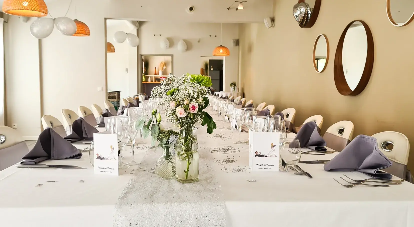 Réunion équipe séminaire repas mariage anniversaire